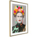 Wall Poster Majestic Frida - modern landscape of a woman with colorful flowers 118146 additionalThumb 6