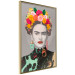 Wall Poster Majestic Frida - modern landscape of a woman with colorful flowers 118146 additionalThumb 14