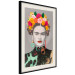 Wall Poster Majestic Frida - modern landscape of a woman with colorful flowers 118146 additionalThumb 3