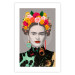 Wall Poster Majestic Frida - modern landscape of a woman with colorful flowers 118146 additionalThumb 19