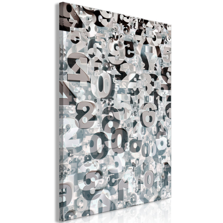 Canvas Print Magic of numbers - abstract composition from numbers with a 3D effect 118246 additionalImage 2