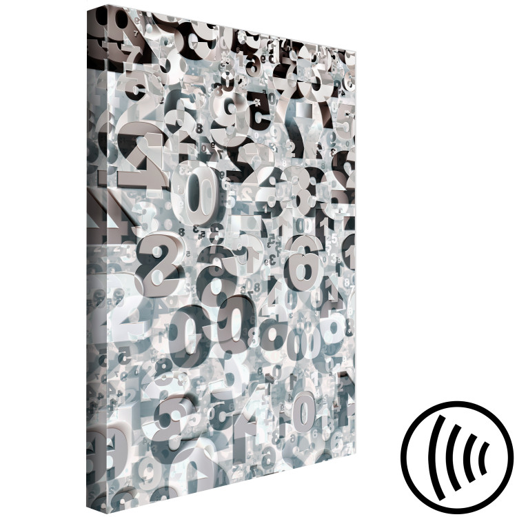 Canvas Print Magic of numbers - abstract composition from numbers with a 3D effect 118246 additionalImage 6