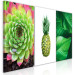 Canvas Print Tropical nature - triptych with green plants and pineapple fruit 118446 additionalThumb 2