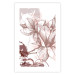 Wall Poster Magnolia World - botanical composition with flowers in brown tones 119046 additionalThumb 25