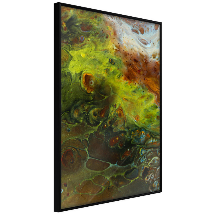 Poster Green Elements - autumn abstraction with dense colorful streaks 119146 additionalImage 10