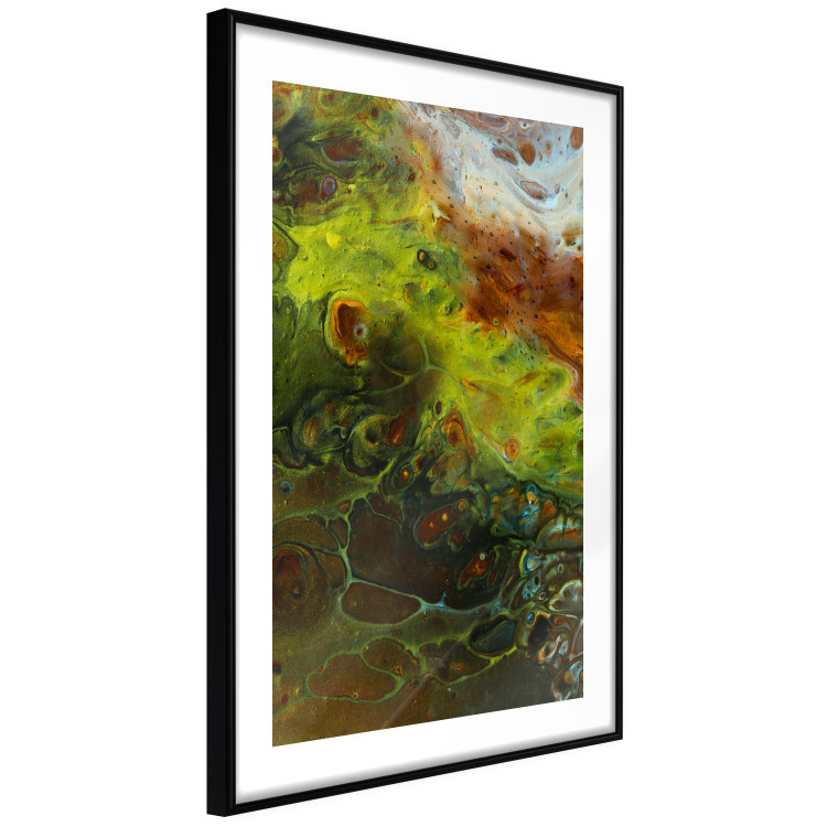 Poster Green Elements - autumn abstraction with dense colorful streaks 119146 additionalImage 11