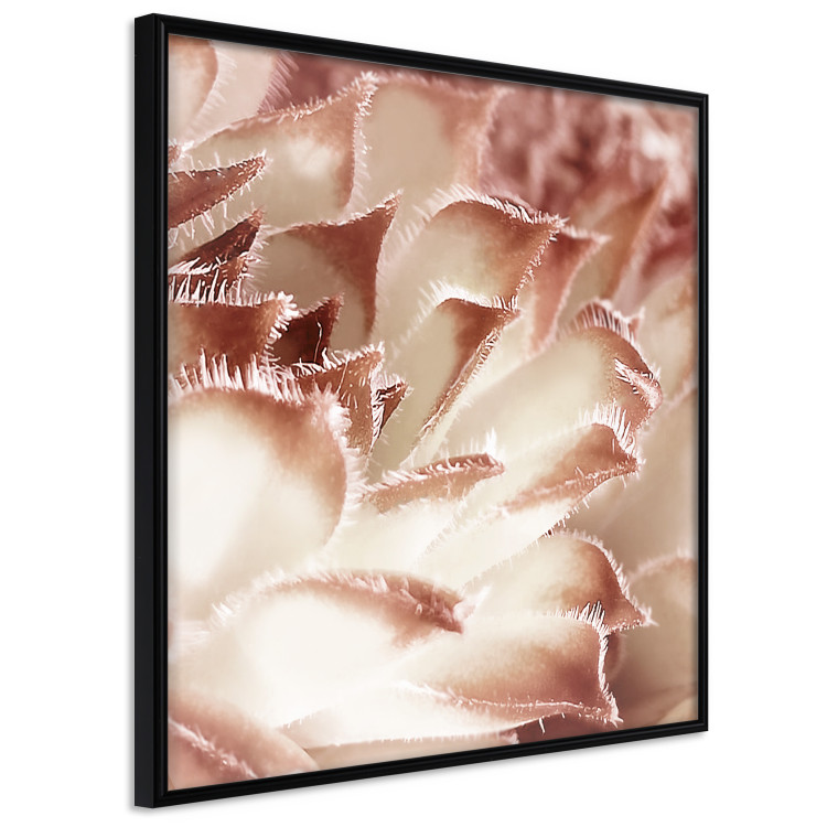 Poster Gentle Touch - floral motif of flowers with a light red texture 122646 additionalImage 12