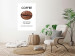 Wall Poster Coffee - Best Niece Ever - black English text and coffee bean 123346 additionalThumb 17