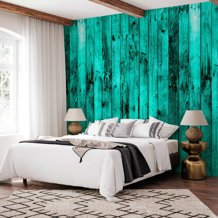 Modern Wallpaper Wooden Emerald 123946 additionalImage 3