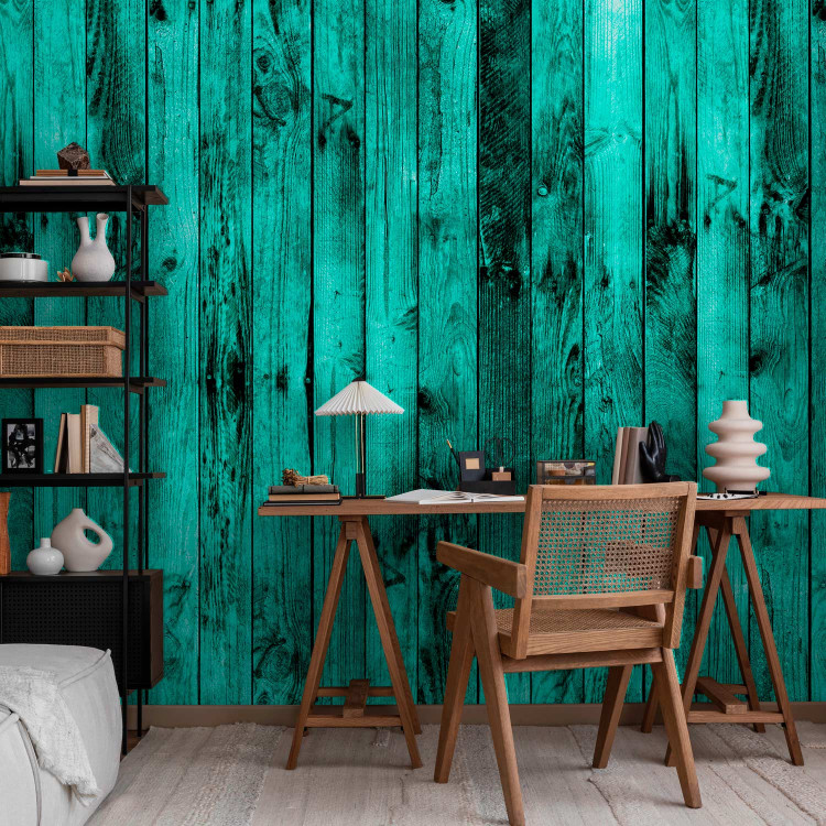 Modern Wallpaper Wooden Emerald 123946 additionalImage 4