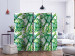 Room Divider Screen Jungle Leaves II (5-piece) - pattern of tropical green plants 124246 additionalThumb 2