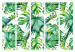 Room Divider Screen Jungle Leaves II (5-piece) - pattern of tropical green plants 124246 additionalThumb 7