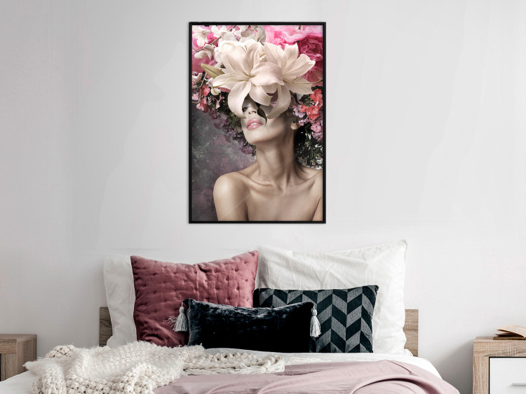 Wall Poster Scent of Dreams - woman with flowers on her head in an abstract motif 127246 additionalImage 4