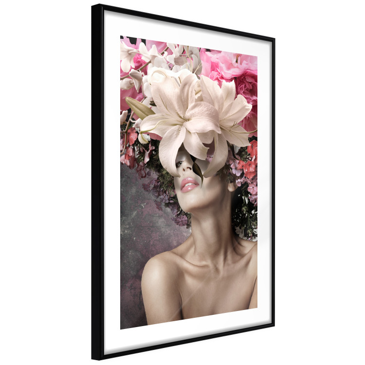 Wall Poster Scent of Dreams - woman with flowers on her head in an abstract motif 127246 additionalImage 6