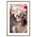 Wall Poster Scent of Dreams - woman with flowers on her head in an abstract motif 127246 additionalThumb 14