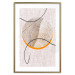 Wall Poster Moonlight Sonata - abstract circular figure on a fabric texture 127346 additionalThumb 14