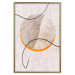 Wall Poster Moonlight Sonata - abstract circular figure on a fabric texture 127346 additionalThumb 21