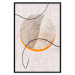 Wall Poster Moonlight Sonata - abstract circular figure on a fabric texture 127346 additionalThumb 16