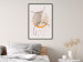 Wall Poster Moonlight Sonata - abstract circular figure on a fabric texture 127346 additionalThumb 24