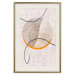 Wall Poster Moonlight Sonata - abstract circular figure on a fabric texture 127346 additionalThumb 20
