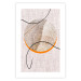 Wall Poster Moonlight Sonata - abstract circular figure on a fabric texture 127346 additionalThumb 25