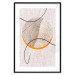 Wall Poster Moonlight Sonata - abstract circular figure on a fabric texture 127346 additionalThumb 17