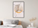 Wall Poster Moonlight Sonata - abstract circular figure on a fabric texture 127346 additionalThumb 4