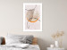 Wall Poster Moonlight Sonata - abstract circular figure on a fabric texture 127346 additionalThumb 3