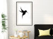 Wall Poster Black Hummingbird - black solid bird on contrasting white background 128046 additionalThumb 16
