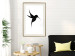Wall Poster Black Hummingbird - black solid bird on contrasting white background 128046 additionalThumb 18
