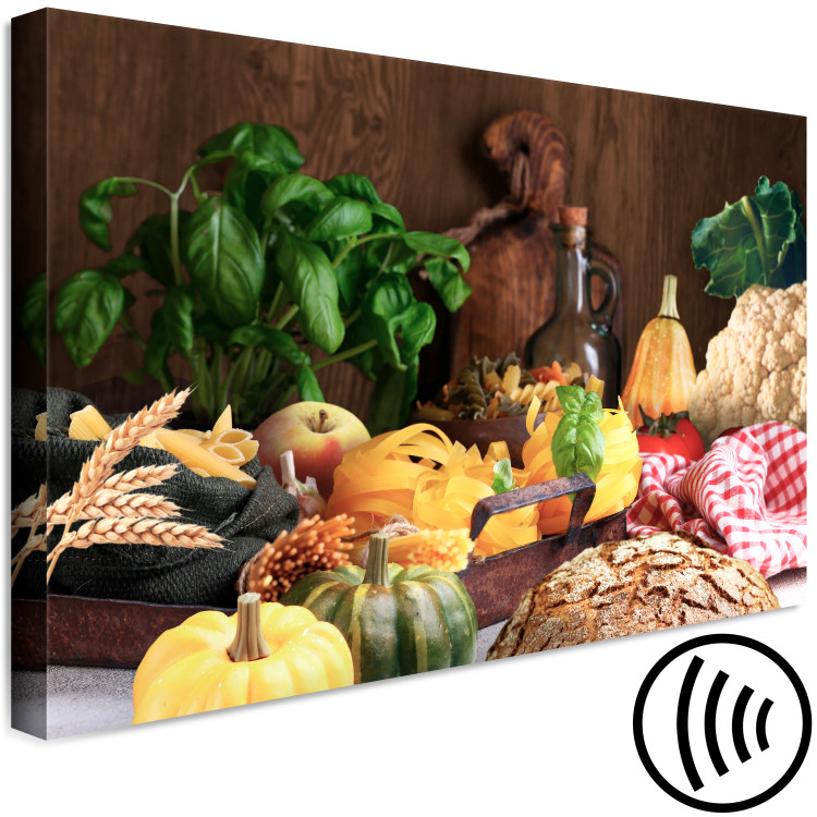 Canvas Print Mediterranean Kitchen (1-part) wide - still life of vegetables 129146 additionalImage 6
