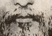 Canvas Art Print Turin Shroud in Sepia (1-part) vertical - dark face of Jesus 129346 additionalThumb 5
