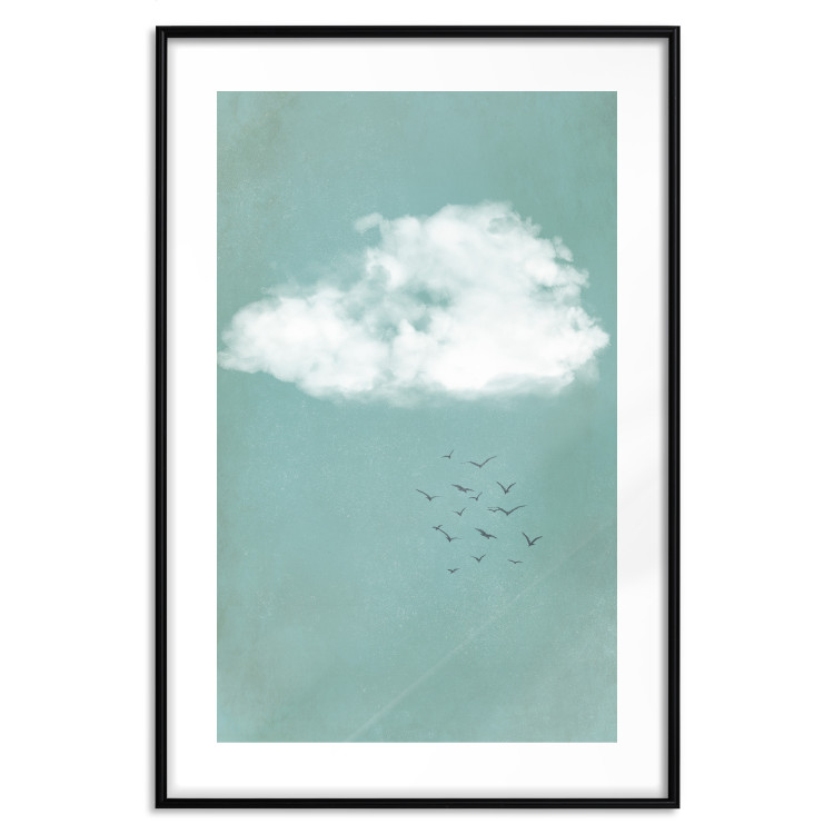 Wall Poster Cumulus and Birds - landscape with flying birds against a sky and cloud background 131846 additionalImage 15