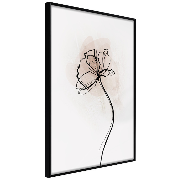 Wall Poster Right to the Sun - abstract line art of a plant on a light background 131946 additionalImage 13