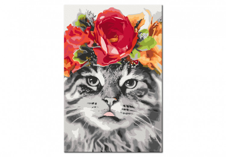 Paint by Number Kit Cat With Flowers 132046 additionalImage 6