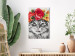 Paint by Number Kit Cat With Flowers 132046 additionalThumb 2