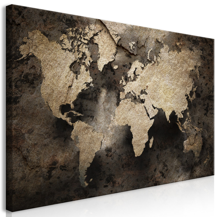 Large canvas print Map in Stone II [Large Format] 132346 additionalImage 2