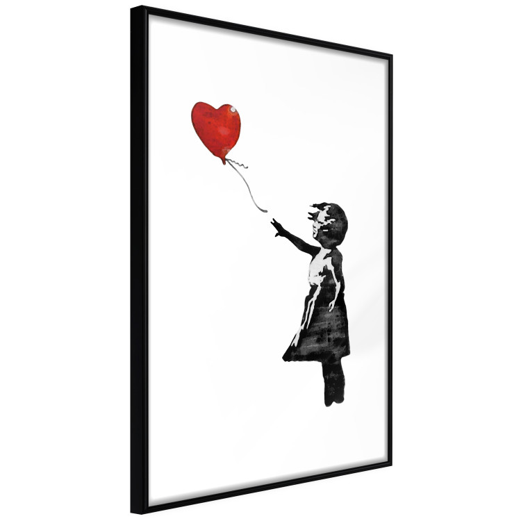 Wall Poster Banksy: Girl with Balloon - heart-shaped balloon flying away 132446 additionalImage 13