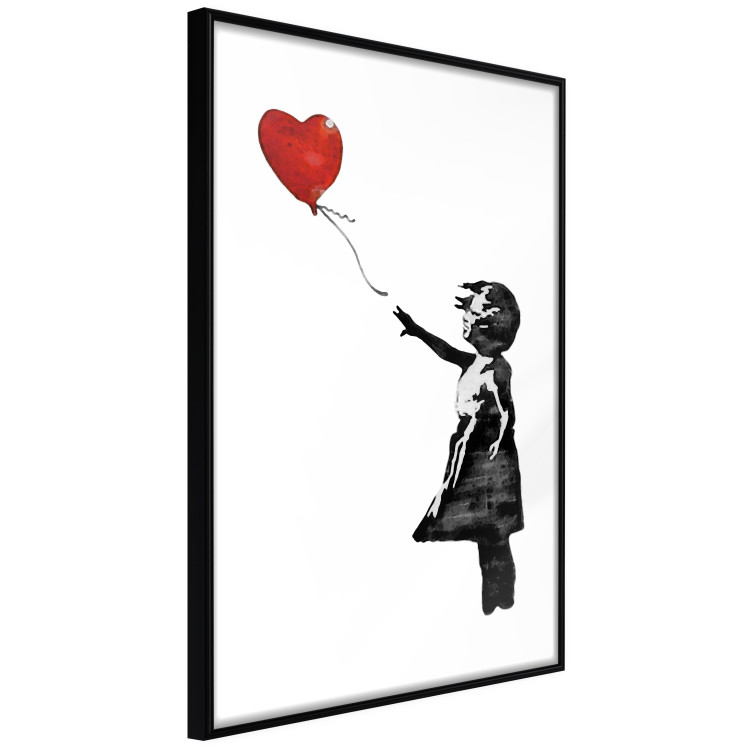 Wall Poster Banksy: Girl with Balloon - heart-shaped balloon flying away 132446 additionalImage 10