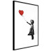 Wall Poster Banksy: Girl with Balloon - heart-shaped balloon flying away 132446 additionalThumb 11
