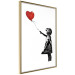 Wall Poster Banksy: Girl with Balloon - heart-shaped balloon flying away 132446 additionalThumb 14