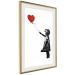 Wall Poster Banksy: Girl with Balloon - heart-shaped balloon flying away 132446 additionalThumb 2