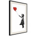 Wall Poster Banksy: Girl with Balloon - heart-shaped balloon flying away 132446 additionalThumb 3