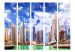 Room Separator Cumulus over Dubai II (5-piece) - architecture and blue sky 132646 additionalThumb 3