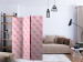 Room Separator Sweet Foam - quilted leather texture in a light pink shade 133746 additionalThumb 4