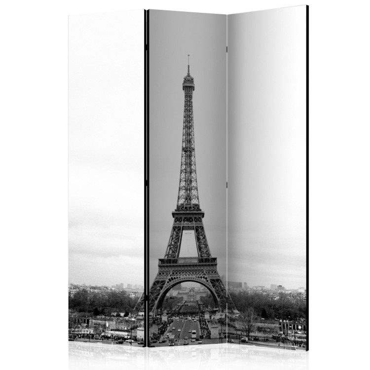 Room Divider Screen Paris: Black and White Photography II - black and white landscape of the Eiffel Tower 133846
