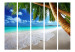 Room Divider Tropical Island II (5-piece) - palm trees against the azure sea 134146 additionalThumb 3