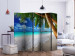Room Divider Tropical Island II (5-piece) - palm trees against the azure sea 134146 additionalThumb 2