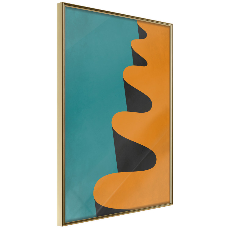 Wall Poster Orange Wave - orange wavy pattern in an abstract motif 134446 additionalImage 14