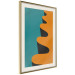 Wall Poster Orange Wave - orange wavy pattern in an abstract motif 134446 additionalThumb 3
